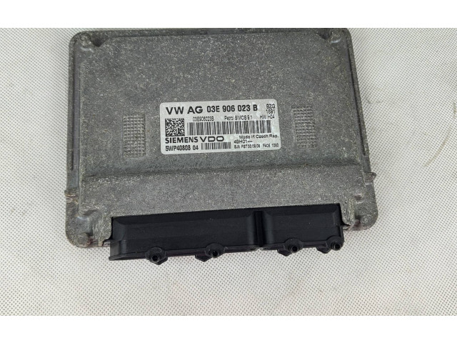 Блок управления двигателя 03E906023B, 5WP4080804 Skoda Fabia Mk2 (5J)