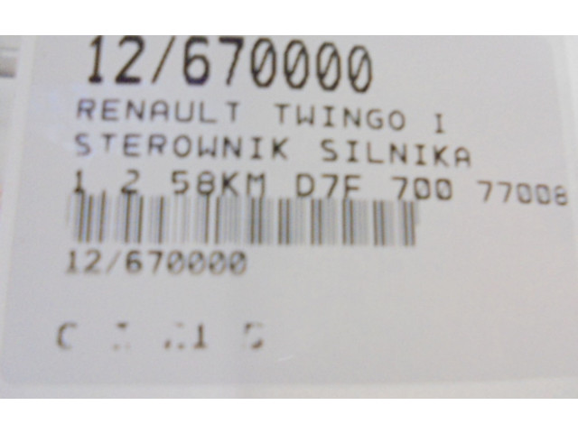 Блок управления двигателем Блок управления 7700868295, 7700868295   Renault Twingo I