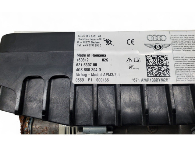 Подушка безопасности пассажира 4G8880204D Audi A7 S7 4G