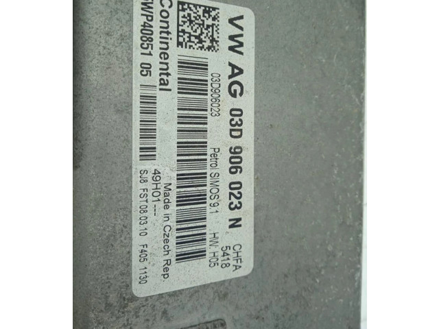 Блок управления двигателем Блок управления 03D906023N, 03D906023N   Skoda Fabia Mk2 (5J)