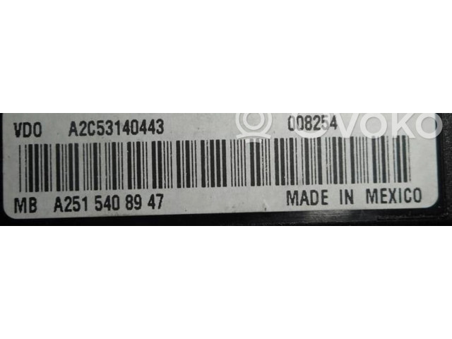 Панель приборов A2515408947, A2C53140443   Mercedes-Benz ML W164       