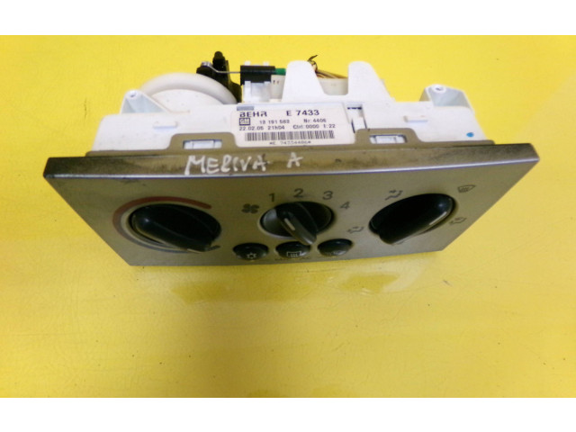 Блок управления климат-контролем 13191583 Opel Meriva A