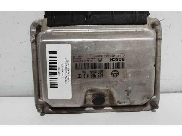 Блок управления двигателя 038906012CE Skoda Fabia Mk1 (6Y)