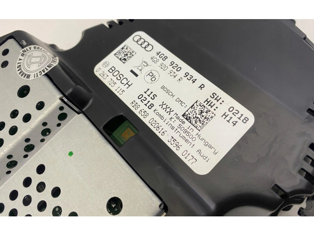 Přístrojová deska Audi A6 C7 2018 4G8920934R