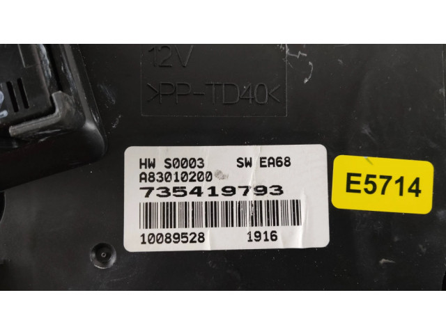 Блок управления климат-контролем 735419793, A83010200 Fiat Grande Punto