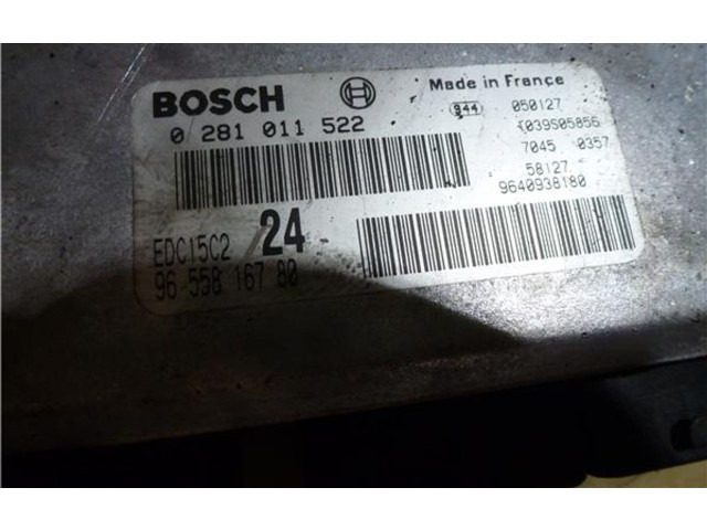 Блок управления двигателем ECU 281011522, 9655816780   Lancia Phedra