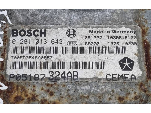 Блок управления двигателя 1039S18107, P05187324AB Jeep Grand Cherokee (WK)