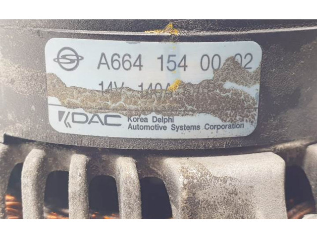 Генератор A6641540002 SsangYong Kyron