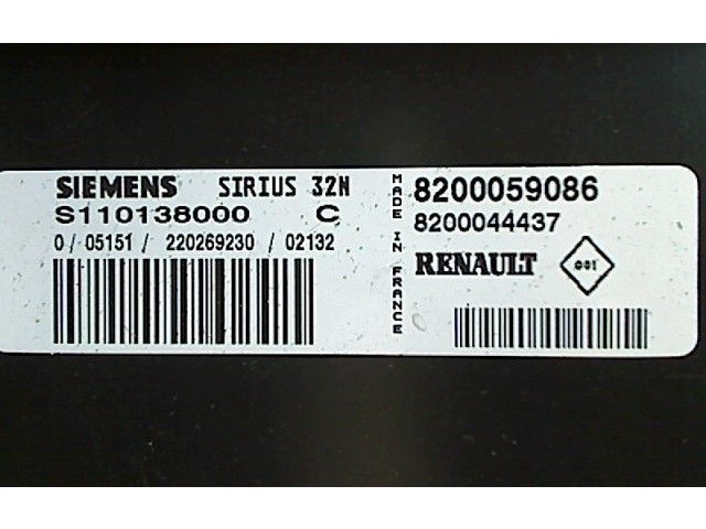 Блок управления двигателя 8200044437, 8200059086 Renault Twingo I