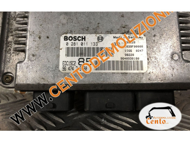 Блок управления двигателя 0281011133, 0281011133   Lancia Phedra