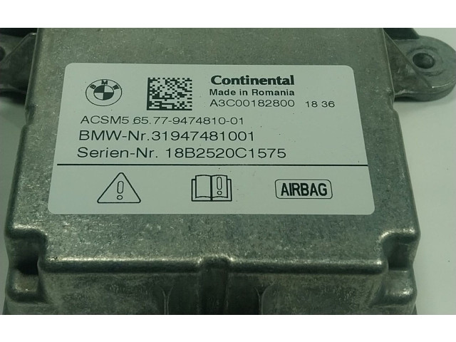 Блок подушек безопасности 65779474810, 31947481001   BMW X3 G01