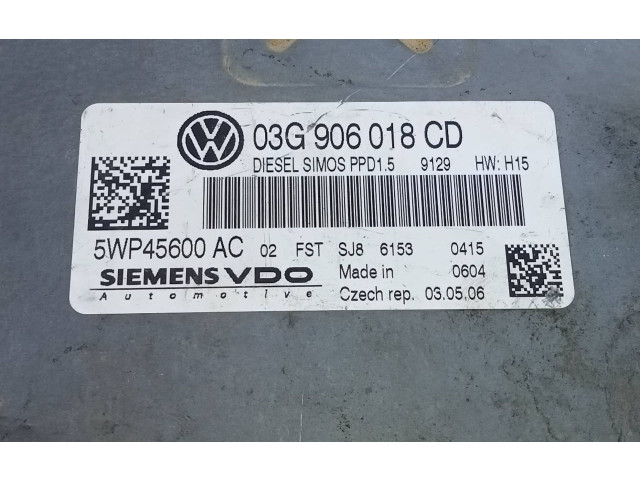 Řídící jednotka 03G906018CD, E2-A1-15-2 Volkswagen Passat Alltrack 2008