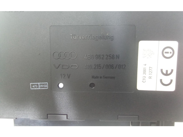 Блок комфорта 4b096258n, 4B096258N Audi A4 Allroad