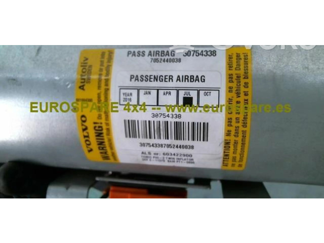 Подушка безопасности пассажира 30754338 Volvo XC90