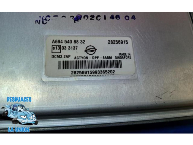 Блок управления двигателем ECU A6645406832 SsangYong Actyon sports I