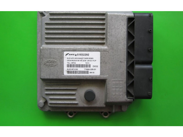 Řídící jednotka 51832292, 7160022901 Lancia Musa 2008