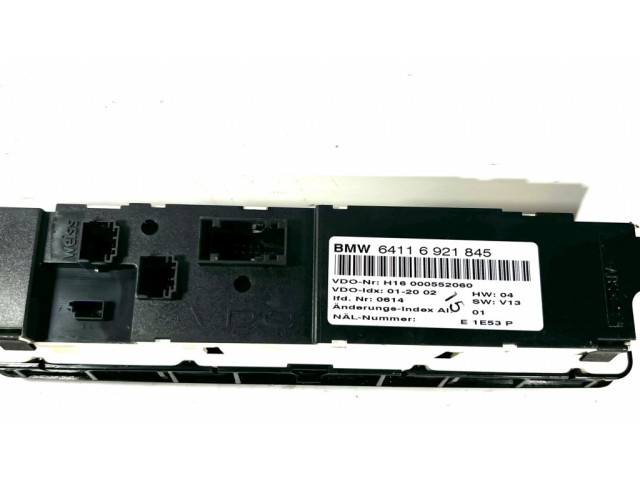 Блок управления климат-контролем 6921845, 64116921845 BMW 3 E46