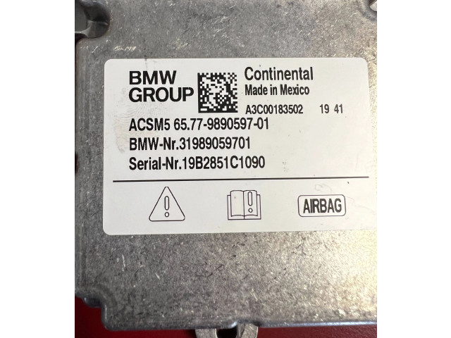 Блок подушек безопасности 9890597, 65779890597   BMW X3 G01