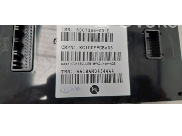 Блок управления климат-контролем 600736600E Tesla Model X