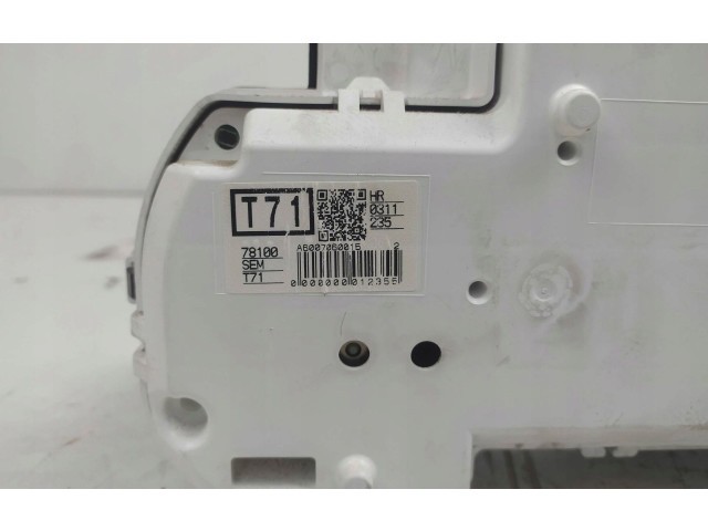 Панель приборов 78100SEMT71 Honda City
