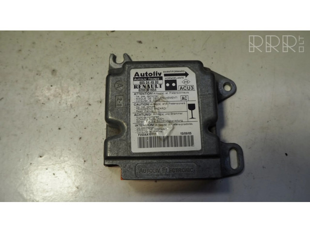Блок подушек безопасности 605044900   Renault Kangoo I