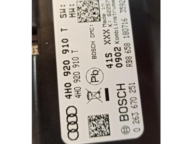 Панель приборов 4H0920910T Audi A8 S8 D4 4H