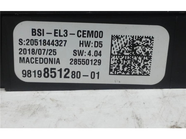 Pojistková skříňka 9819851280, 0090012 Peugeot 308 2018