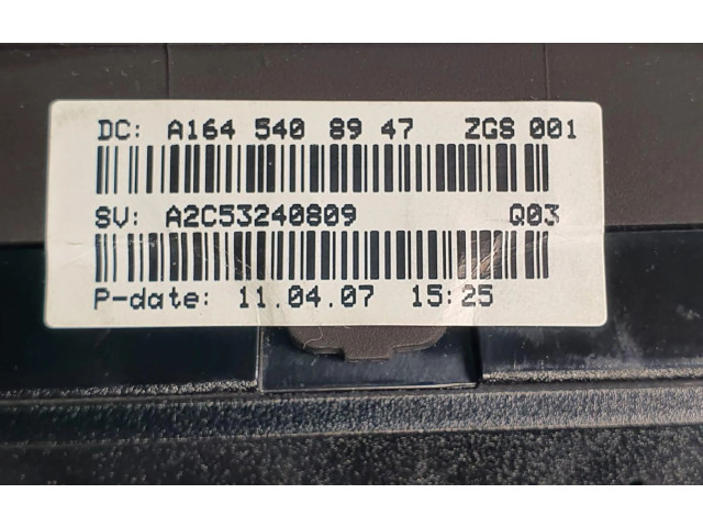 Панель приборов A1645408947   Mercedes-Benz ML W164       