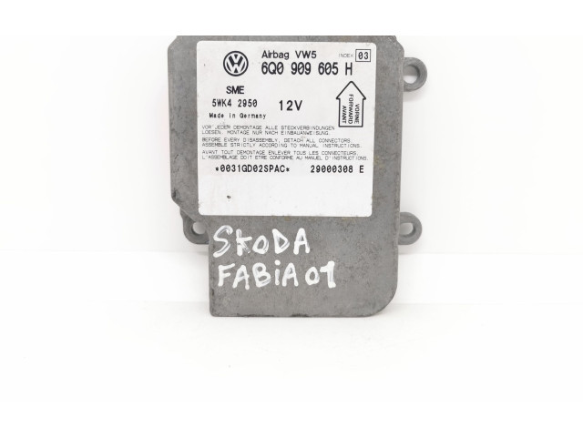 Блок подушек безопасности 6Q0909605H Skoda Fabia Mk1 (6Y)