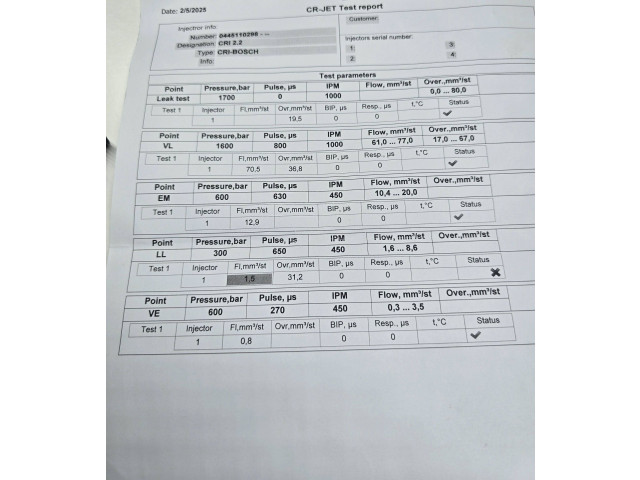 Форсунка 30777526, 0495110    Volvo V70   