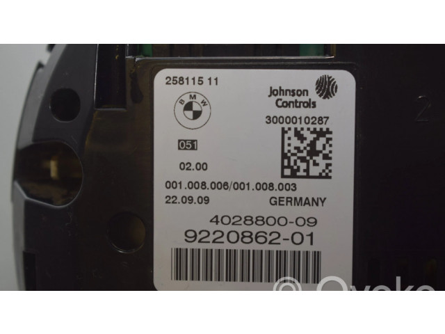 Přístrojová deska BMW 5 GT F07 2009 9220862, 62109249348