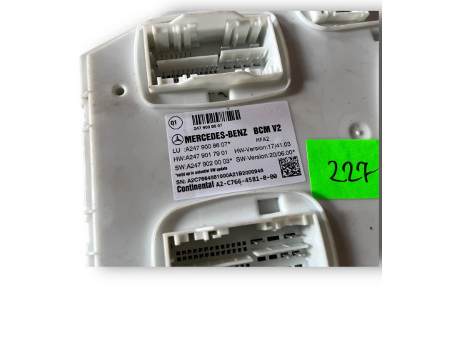 Блок комфорта S227, A2479008607 Mercedes-Benz GLB x247