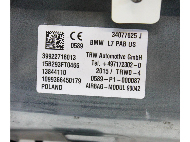 Подушка безопасности пассажира 9227160   BMW 4 F36 Gran coupe