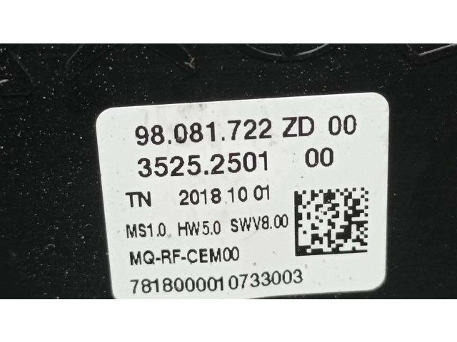 Блок управления климат-контролем 98081722ZD, 35252501 Citroen Berlingo