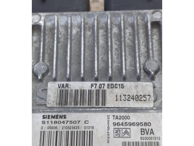 Блок управления коробкой передач 9645969580, 113240257   Citroen C5