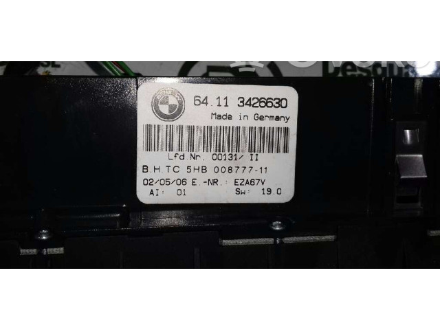 Блок управления климат-контролем 64113426630, 5HB00877711   BMW X3 E83