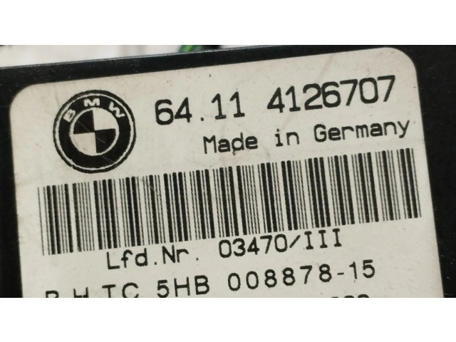 Блок управления климат-контролем 64114126707, 00887815 BMW 3 E46