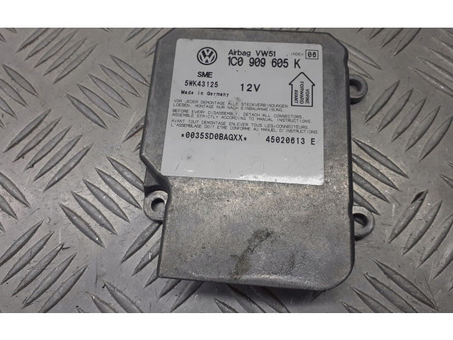 Блок подушек безопасности 1C0909605K Skoda Fabia Mk1 (6Y)