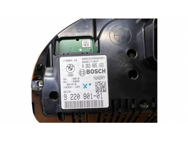 Přístrojová deska BMW 7 F01 F02 F03 F04 2010 9220801, 17388410