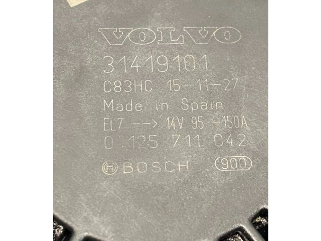 Генератор 31419101, 0125711042   Volvo XC90      