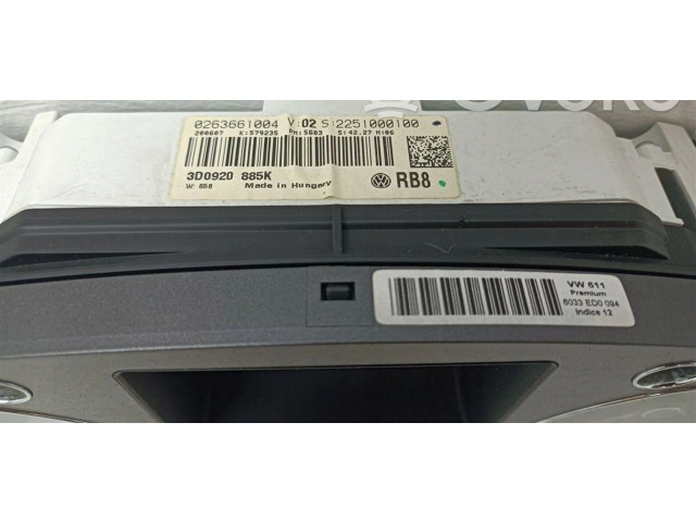 Панель приборов    Volkswagen Phaeton       