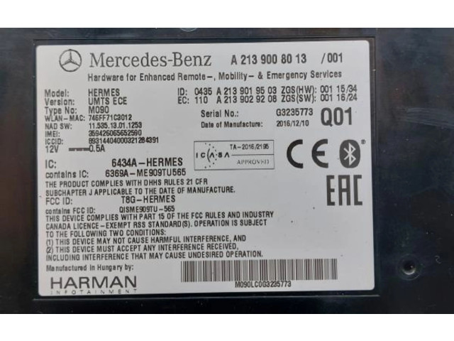 Vstřikovač A2139008013 Mercedes-Benz GLE AMG (W166 - C292)