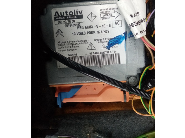 Блок подушек безопасности 9646469180, 600237600 Citroen Xsara