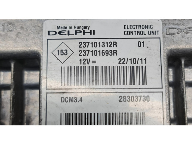 Блок управления двигателя 237101312R, 237101693R Renault Clio III