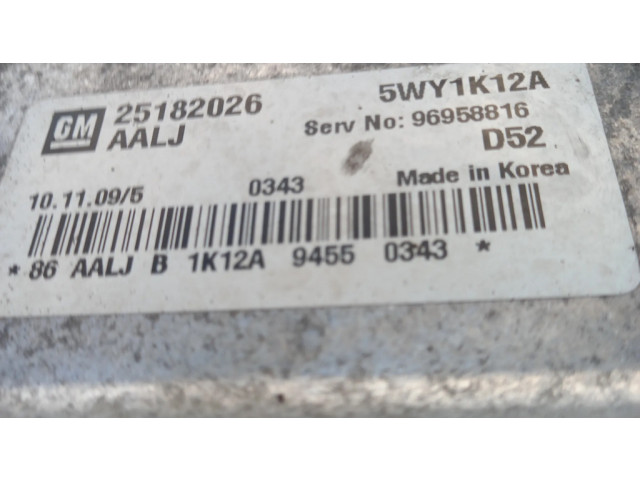 Блок управления двигателя 25182026, 96958816   Chevrolet Spark