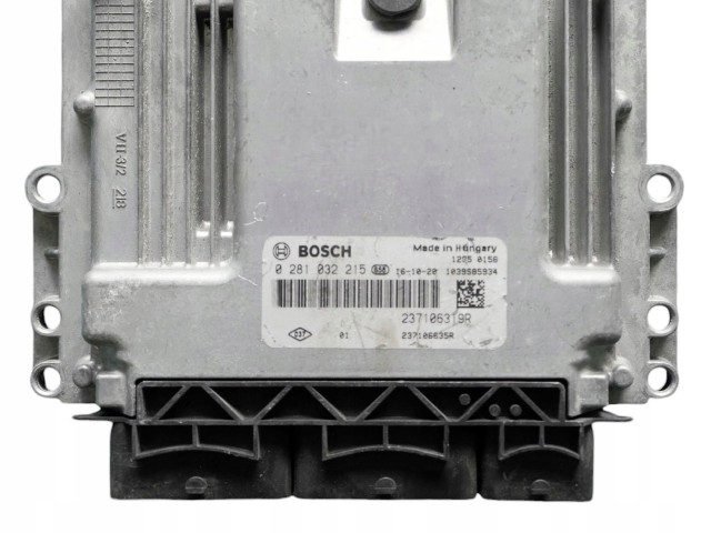 Блок управления двигателя 237106319R, 0281032215 Dacia Dokker