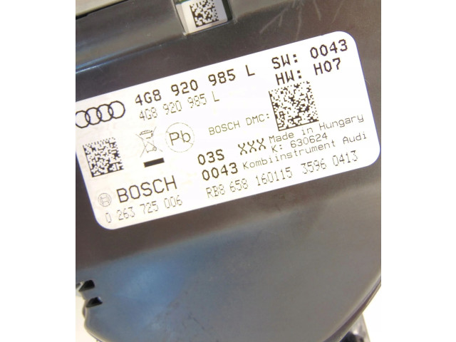 Панель приборов 4G8920985L Audi A7 S7 4G