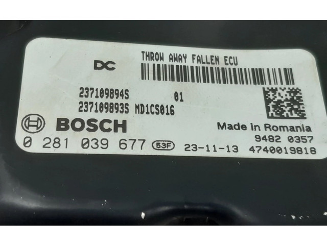 Řídící jednotka 237109894S, 0281039677 Renault Kangoo III 2024