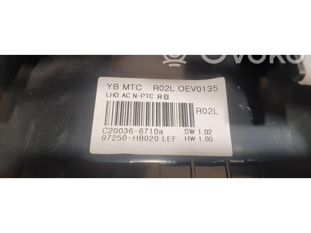 Блок управления климат-контролем 97250-H8020, 97250-H8020   KIA Rio