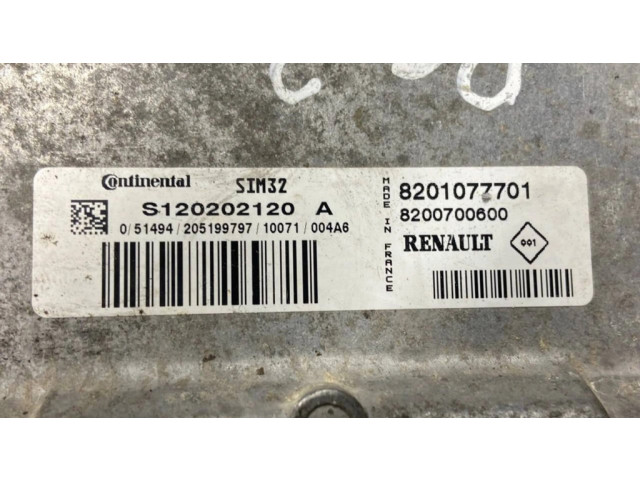 Блок управления двигателя 8201077701, 8200700600   Renault Clio III